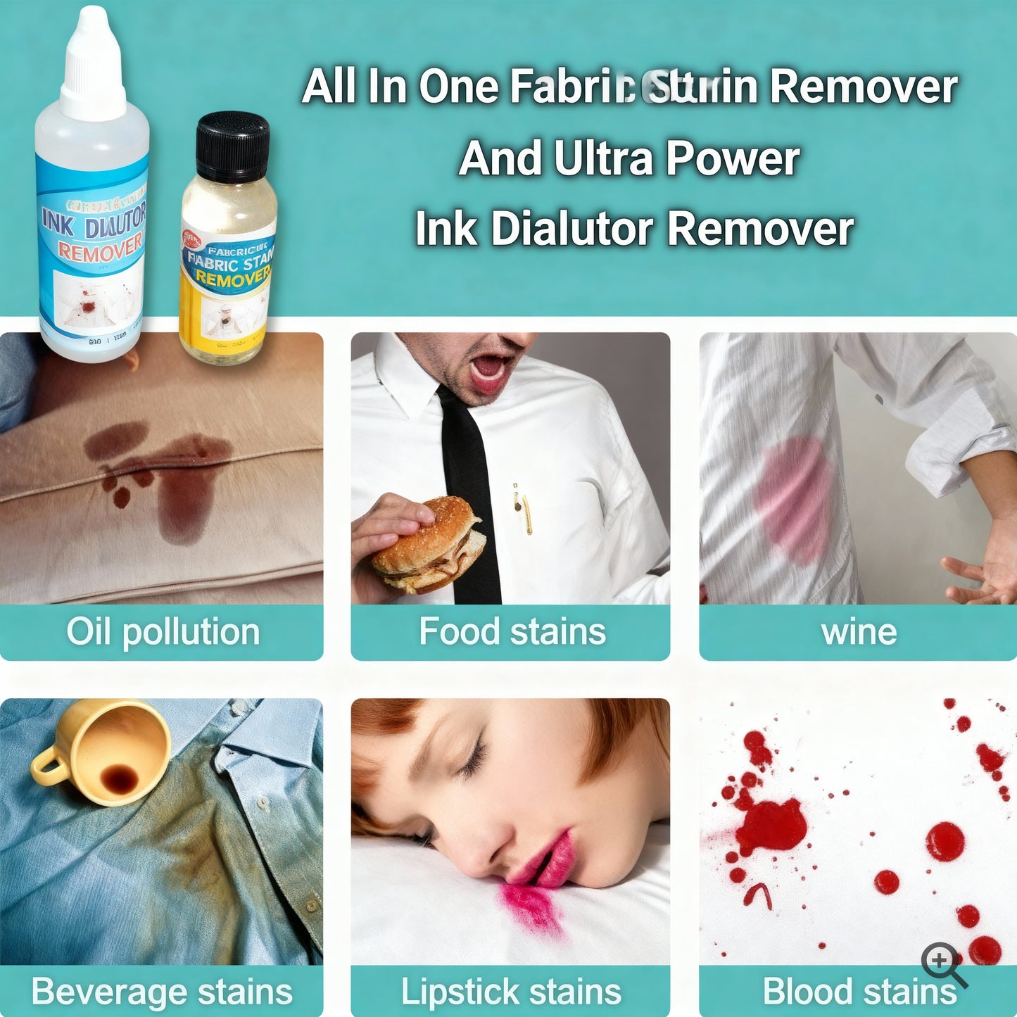 2-Minute Instant Stain Remover – Removes Haldi, Coffee, Ink, Makeup & Food Stains