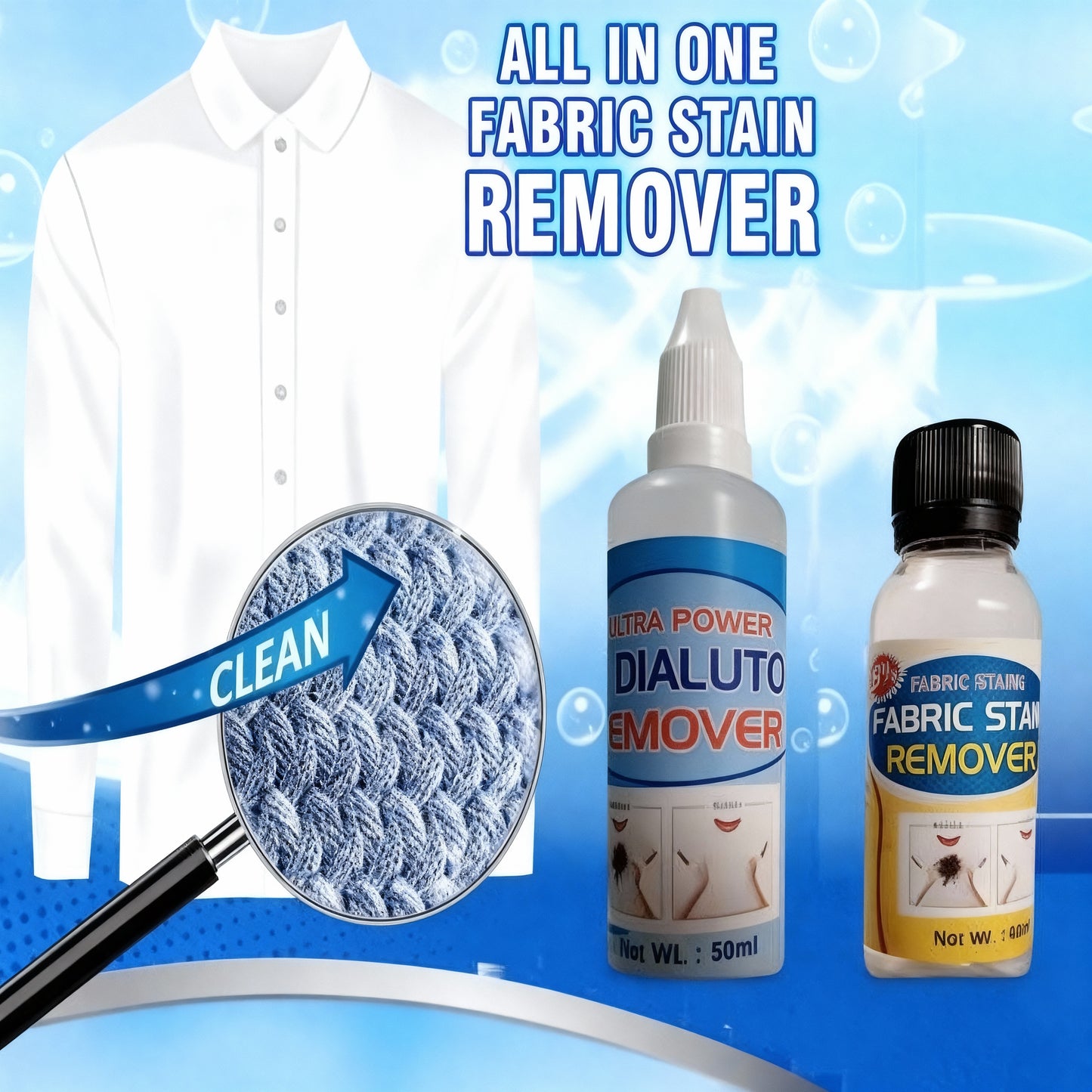2-Minute Instant Stain Remover – Removes Haldi, Coffee, Ink, Makeup & Food Stains
